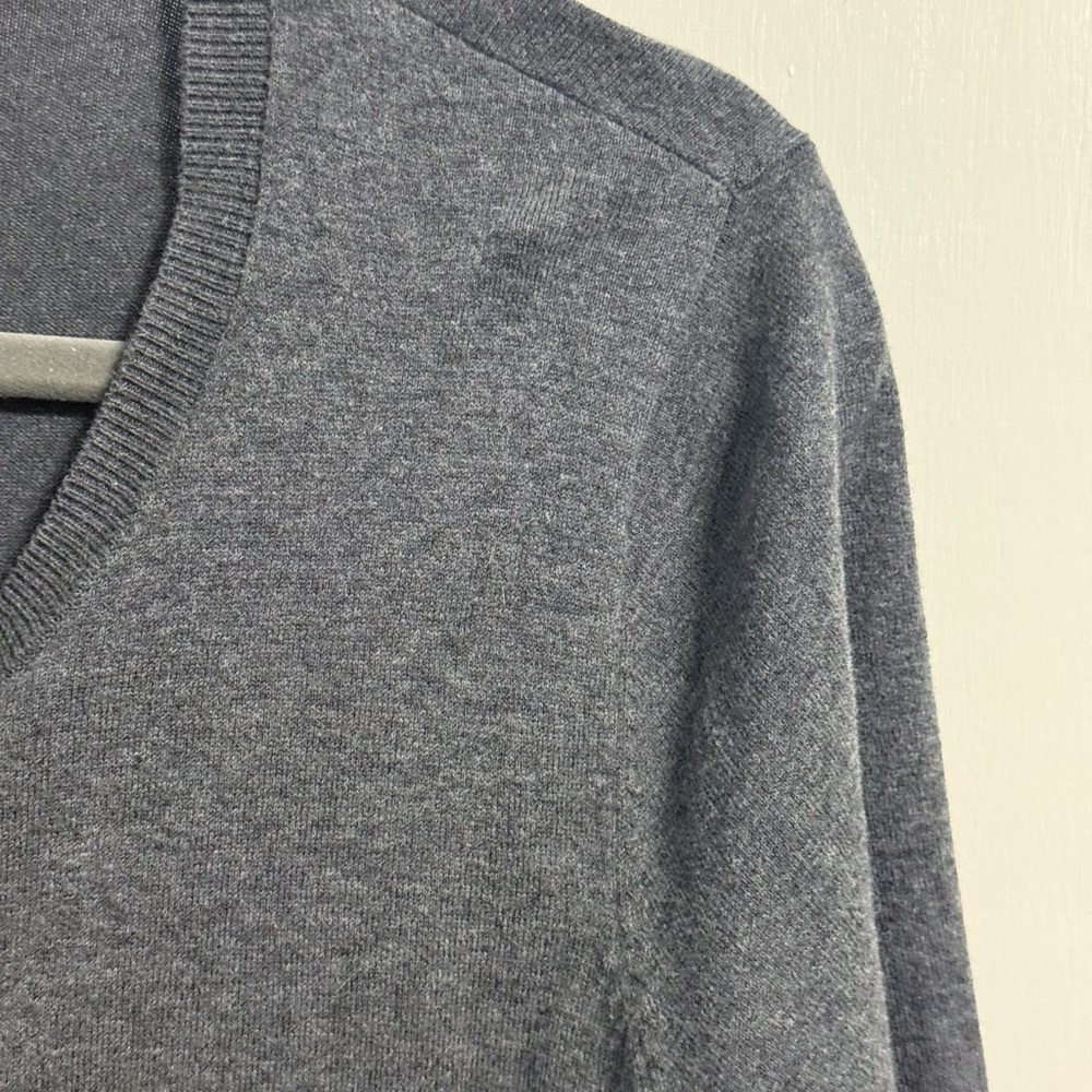 Talbots Pima Cotton Cardigan 1X Gray Button Front Lightweight Sweater - Picture 8 of 17